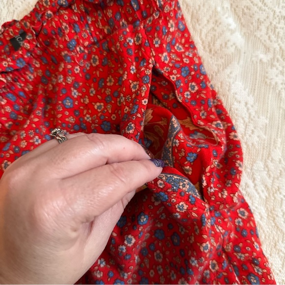 Zesica floral drawstring waist boho maxi skirt - Picture 8 of 11